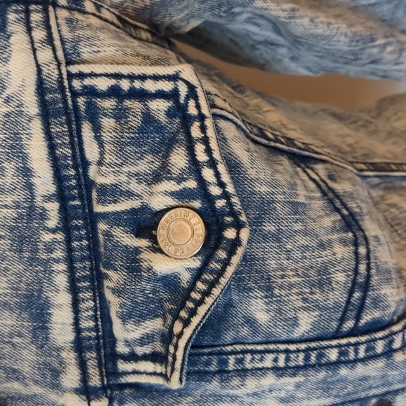 Acid Washed "Denim" Jacket - Picture 2 of 6